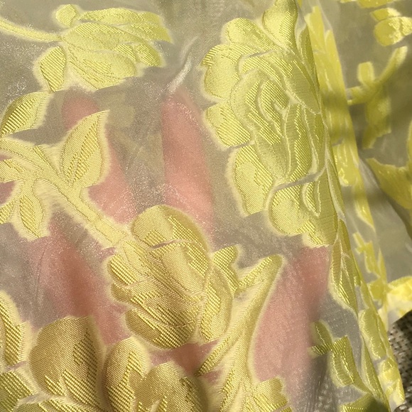 ASOS yellow and white gown with corset back. - Picture 3 of 3